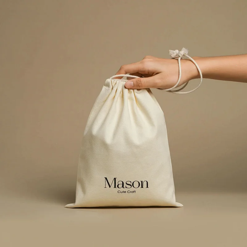 8 10 12 Canvas Cotton Drawstring Bag Storage Cotton Bag