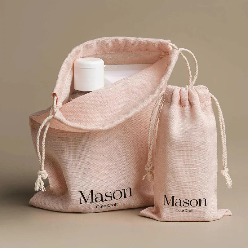 Cotton Drawstring Bag Custom Logo Printed