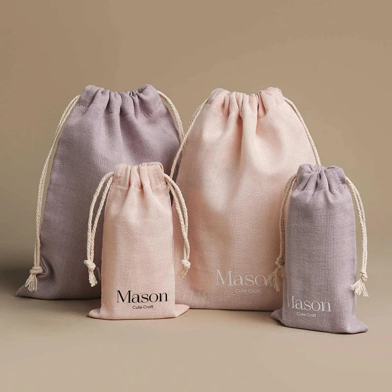 Cotton Drawstring Bag Custom Logo Printed