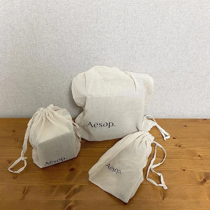 Cotton-Linen Drawstring Bag