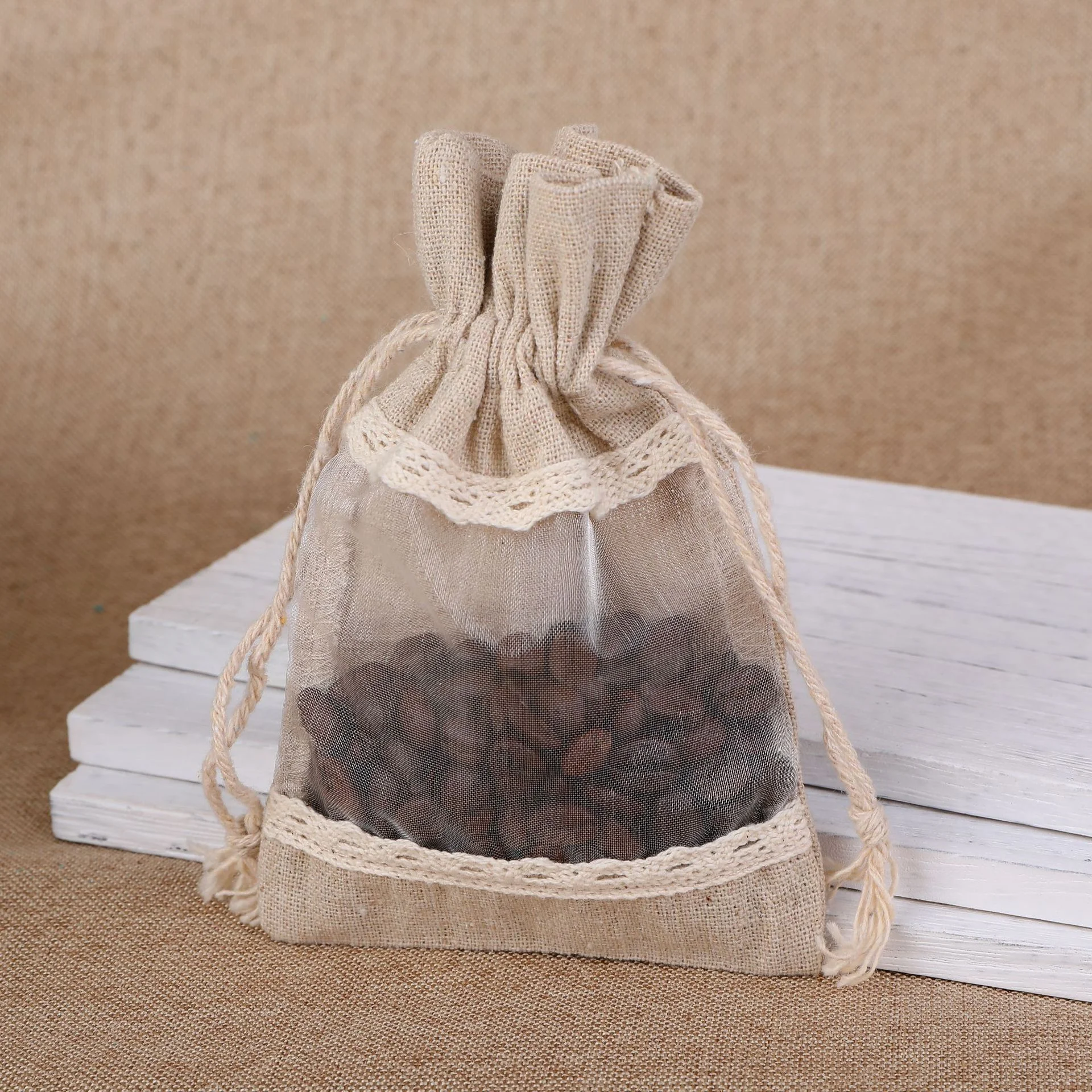 Printed White Cotton Bag