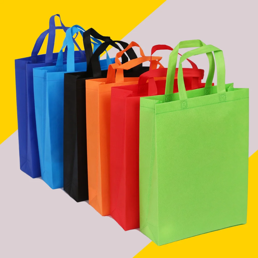 Non-Woven Bag Ready Stock Shopping Laminated Bag Tote Canvas Logo Printed