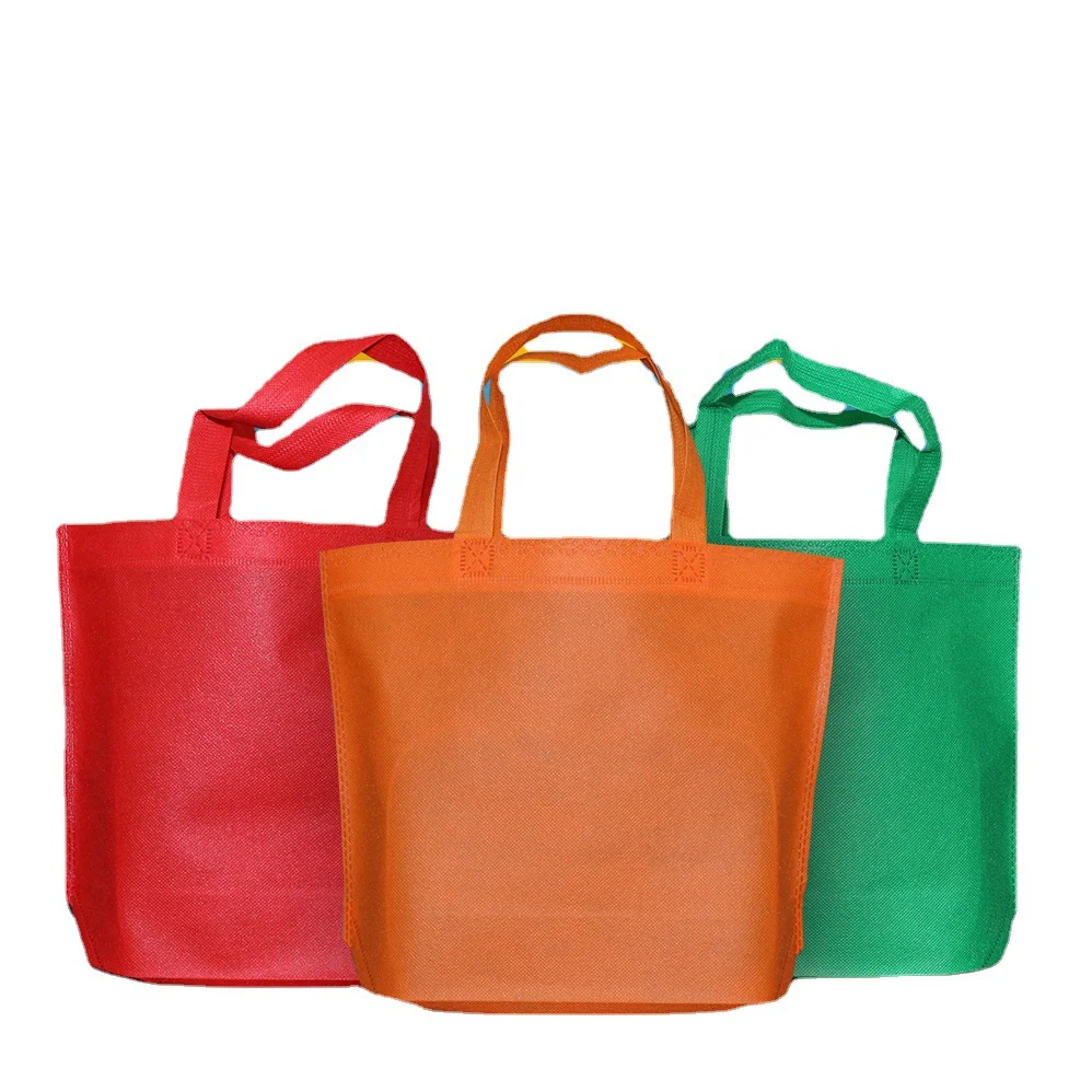 Non-Woven Bag Ready Stock Shopping Laminated Bag Tote Canvas Logo Printed