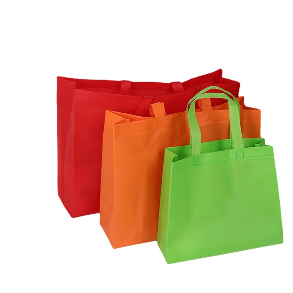 Non-Woven Bag Ready Stock Shopping Laminated Bag Tote Canvas Logo Printed